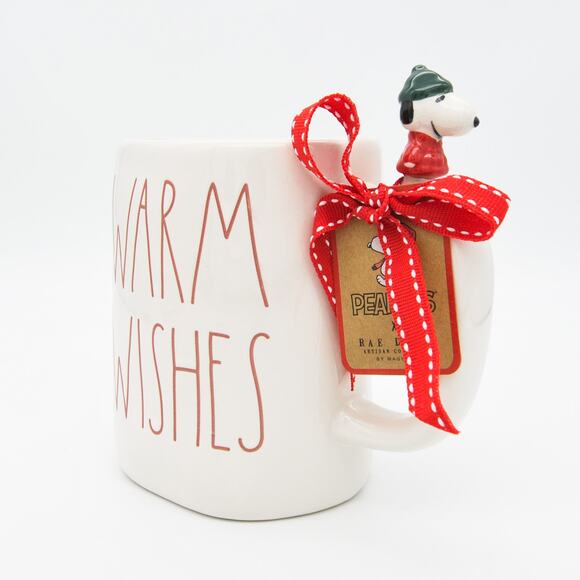 Rae Dunn Peanuts Mug, Warm Wishes Snoopy 16oz Ceramic Coffee Cup - Picture 8 of 10